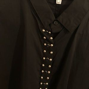 Black button down shirt